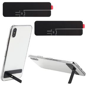 Ultra-Thin Invisible Phone Kickstand, 2 Pack Adjustable Vertical Horizontal Placement Phone Stand Phone case Metal Kick Stand Compatible with Any Cellphone