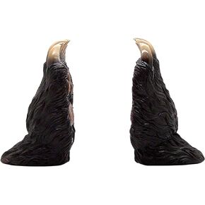 Bear Paw Bookends, Rustic Cabin Décor, Freestanding to Place on Shelves or a Desk, 2 Pieces, 7.25 Inches