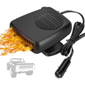 Car Heater,12V 150W Car Heaters That Plugs Into Cigarette Lighter,Portable Car Heater Defroster with 180° Rotating Base,Suitable for New Energy,Sedans,Other Vehicle Models