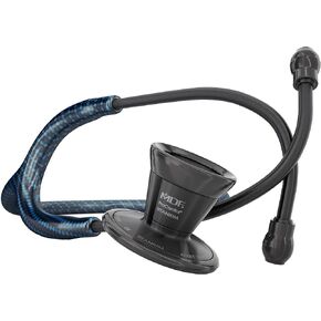 MDF Instruments Poseidon Blackout ProCardial Cardiology Stethoscope, Limited Edition Mprints, Lightweight Titanium, Adult, Dual Head, Poseidon Tube, Blackout Chestpiece-Headset, MDF797TPSBO