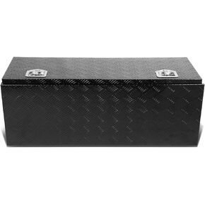 DNA Motoring TBOX-T2-42-ALU-BK 42"x18"x16" Aluminum Truck Tool Box with Lock & Keys (Black)