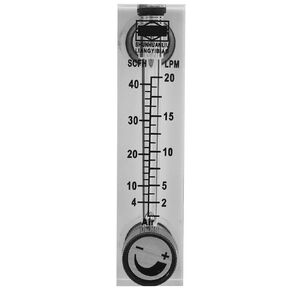 LZM-6T Adjustable Gas Flow Meter Panel Type Flowmeter Instrument Brass Female BSP1/4" for Oxygen/Air/Gas 2-20LPM/4-40SCFH