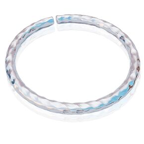 Sterling Silver Cut Wire Helix Hoop - 20 Gauge 925 Sterling Silver Helix Ring - Silver 925 Cartilage Earring Hoop
