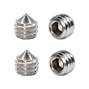 50 Pcs M6x6mm Internal Hex Socket Set Grub Screws Cone Point 304 Stainless Steel Screw, Key Socket Cone Point Grub Screw/Set Screws