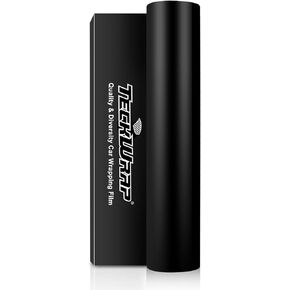 TECKWRAP 11.5"x60" Matte Black Vinyl Wrap Film, DIY Friendly, Durable, with Air Release Technology, Adding Style and Protection to Your Vehicle
