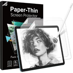 TiMOVO 2 Pack Paper Screen Protector for iPad Air 13 Inch M2 2024, Matte PET Film Screen Protector for iPad Air 13 Inch (A2898 A2899 A2900) Paper Write and Draw Like on Paper, Anti-Scratch