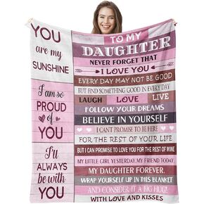 Goddaughter Gifts from Godmother Godfather, Baptism Gifts for Girl, Birthday Gifts for Goddaughter, Goddaughter Baptism Gifts, God Daughter Gifts from Godmother, Blanket (60x50 Inches)