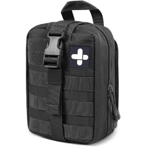 Gogoku First Aid Pouch 1000D Nylon Tactical Molle Tear Away Medical Pouch Empty Utility Pouch for Outdoor Activities Medical Supplies Camping Hiking Travel,Bag Only