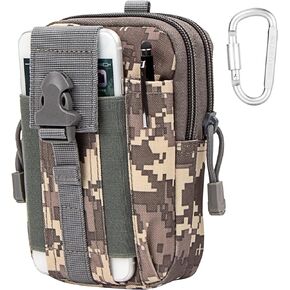 حقيبة IronSeals التكتيكية Molle متعددة الاستخدامات EDC الخصر حزمة الهاتف الخليوي الحافظة ل 4.7 "-6.9" iPhone 15 Pro Max / 15/14 Plus / 14 Pro Max / 14 Pro / 14/13 Pro Max / 13 Pro / 13/12 Pro / 11 برو/11/XS ماكس