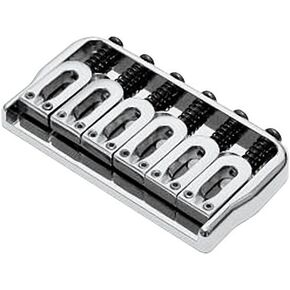 Hipshot 6-String US Fixed Guitar Bridge .125 Chrome