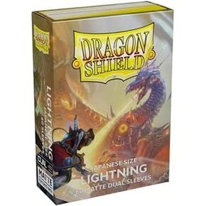 Arcane Tinmen Dragon Shield Japanese Size Sleeves – Matte Dual Lightning 60CT - Card Sleeves Smooth & Tough - Compatible with Pokemon, Yugioh, & Magic The Gathering – MTG, TCG, OCG, (AT-15147)