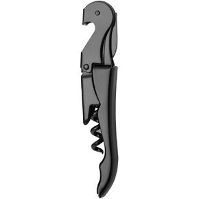 YFS Professional Waiter Corkscrew with Foil Cutter and Bottle Opener, Black Heavy Duty Wine Key for Restaurant Waiters