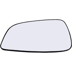 Driver Side Mirror Glass Assembly With Plastic Backing Plate (Non-Heated) Compatible with 2007-2009 Saturn Aura, 2008-2012 Chevrolet Malibu