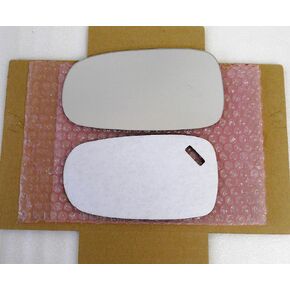 New Replacement Mirror Glass with Full Size Adhesive for 2003-2011 SAAB 9-3 93/2003-2009 SAAB 9-5 95 Driver Side View Left LH