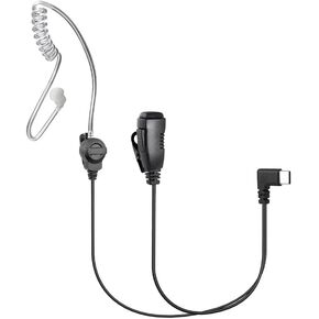 PTT Earpiece USB C - Earbuds with PTT Button and Mic (for Teams, Zello, and Other Walkie Talkie Apps on Android Smartphones)