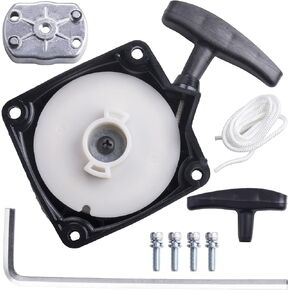 JINGKE Recoil Pull Starter with Claw Pawl Cog for 43cc 47cc 49cc 50c ATVs Pocket Dirt Bike Gas Scooters Pocket Bikes Mid-Bikes Mini-Choppers Small Quads with Claw Pawl Cog