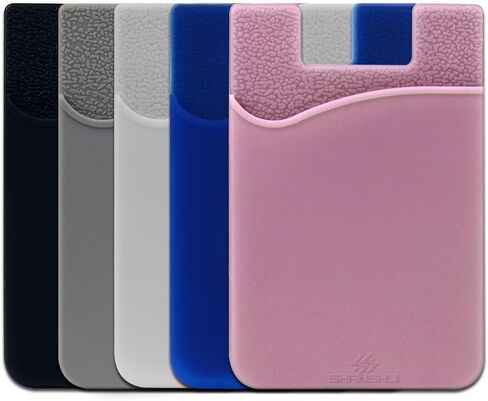 محفظة هاتف SHANSHUI، جيب حامل بطاقة الهاتف من السيليكون لمعظم الهواتف الذكية in Kuwait