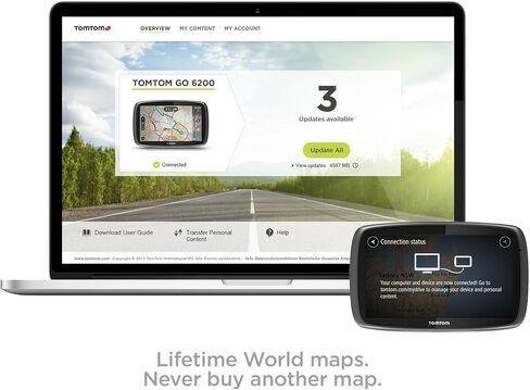 TomTom Go 620 With Wifi - Lifetime World Maps, Traffic, Handsfree in Saudi Arabia
