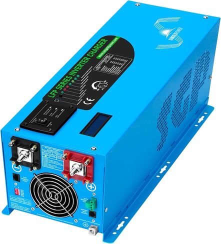 Sungoldpower 3000W DC 12V Peak 9000W Inverter Charger Pure Sine Wave Upgrade, AC 120V with 90A Battery AC Charger LCD Display, Low Frequency Inverter, for RV, Trailer, Camper, Home, Boat in Saudi Arabia