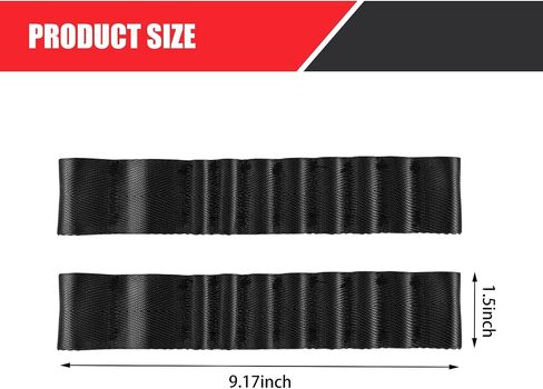 2 PCS Automotive Door Restraint Straps, 9.17" x 1.5" Load 1000 lb. Double Wall Thickened Adjustable Heavy Duty Door Restraint Inspection Straps, Compatible with Jeep Wrangler TJ JK JL (Black) in Saudi Arabia