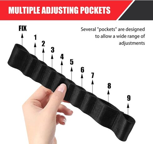 2 PCS Automotive Door Restraint Straps, 9.17" x 1.5" Load 1000 lb. Double Wall Thickened Adjustable Heavy Duty Door Restraint Inspection Straps, Compatible with Jeep Wrangler TJ JK JL (Black) in Saudi Arabia