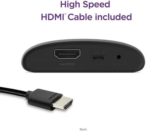 جهاز البث Roku Express HD مع كابل HDMI عالي السرعة، وجهاز تحكم عن بعد قياسي (بدون أدوات تحكم في التلفزيون) وواي فاي سريع، يتضمن حقيبة in Kuwait
