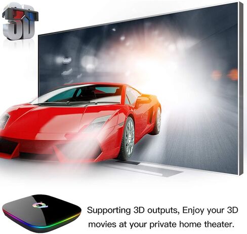 Android TV Box 9.0، TUREWELL Allwinner H616 رباعي النواة 4 جيجا رام 64 جيجا ROM Q Plus Android TV Box يدعم 3D 6K HD H.265 2.4 جيجا هرتز واي فاي إيثرنت HD DLNA USB 3.0 in Kuwait