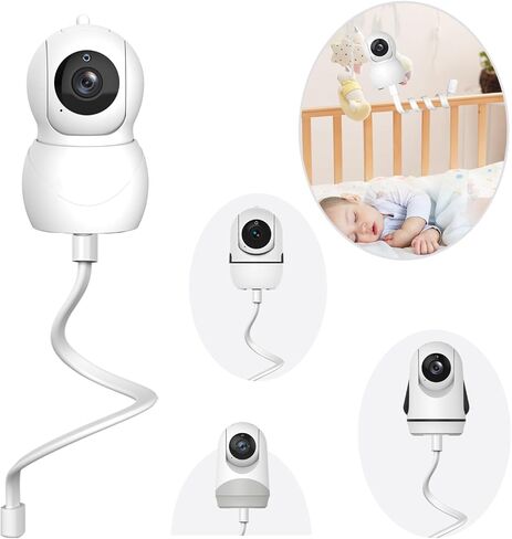 حامل شاشة الأطفال من HelloBaby، حامل حامل شاشة الطفل لحامل حضانة الأطفال ولا يوجد حفر، حامل رف مراقبة الطفل متوافق مع معظم شاشات الأطفال in Kuwait