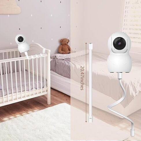 حامل شاشة الأطفال من HelloBaby، حامل حامل شاشة الطفل لحامل حضانة الأطفال ولا يوجد حفر، حامل رف مراقبة الطفل متوافق مع معظم شاشات الأطفال in Kuwait