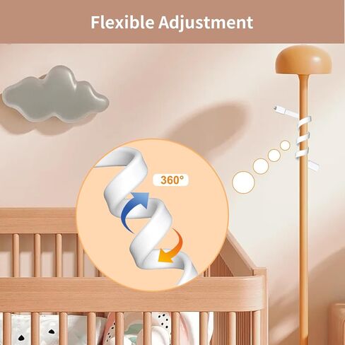 حامل شاشة الأطفال من HelloBaby، حامل حامل شاشة الطفل لحامل حضانة الأطفال ولا يوجد حفر، حامل رف مراقبة الطفل متوافق مع معظم شاشات الأطفال in Kuwait