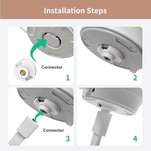 حامل شاشة الأطفال من HelloBaby، حامل حامل شاشة الطفل لحامل حضانة الأطفال ولا يوجد حفر، حامل رف مراقبة الطفل متوافق مع معظم شاشات الأطفال in Kuwait