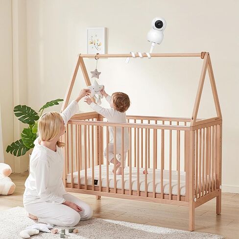 حامل شاشة الأطفال من HelloBaby، حامل حامل شاشة الطفل لحامل حضانة الأطفال ولا يوجد حفر، حامل رف مراقبة الطفل متوافق مع معظم شاشات الأطفال in Kuwait