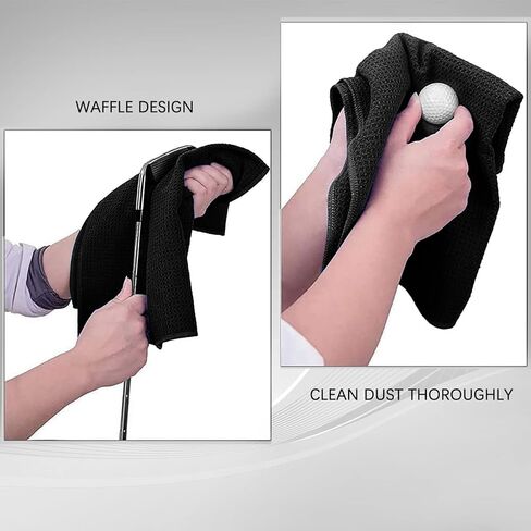 منشفة جولف قوية مغناطيسية من الألياف الدقيقة متعددة الأغراض للعناية بكرات الجولف والنوادي، هدية رائعة للاعبي الجولف! in Kuwait