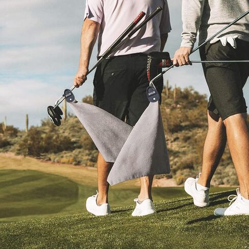 منشفة جولف قوية مغناطيسية من الألياف الدقيقة متعددة الأغراض للعناية بكرات الجولف والنوادي، هدية رائعة للاعبي الجولف! in Kuwait