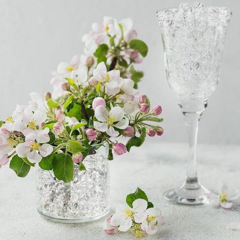 خرز جل مائي شفاف من بالونو، خرز حشو لمزهرية الزفاف، ترتيب الزهور، صناعة الشموع العائمة، زينة عيد الميلاد (80000 قطعة) in Kuwait