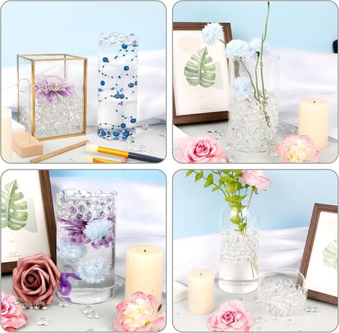 خرز جل مائي شفاف من بالونو، خرز حشو لمزهرية الزفاف، ترتيب الزهور، صناعة الشموع العائمة، زينة عيد الميلاد (80000 قطعة) in Kuwait