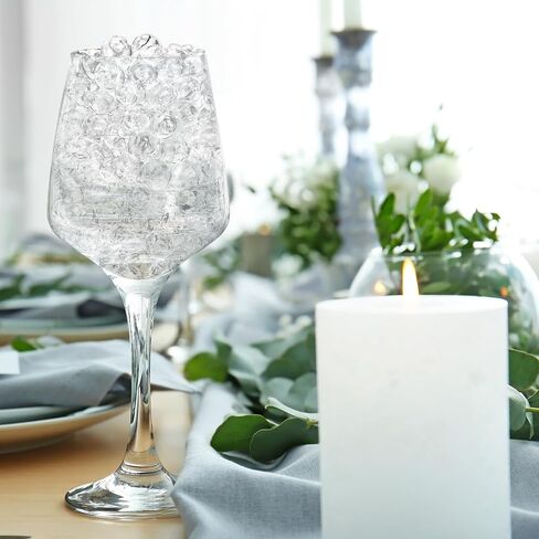 خرز جل مائي شفاف من بالونو، خرز حشو لمزهرية الزفاف، ترتيب الزهور، صناعة الشموع العائمة، زينة عيد الميلاد (80000 قطعة) in Kuwait