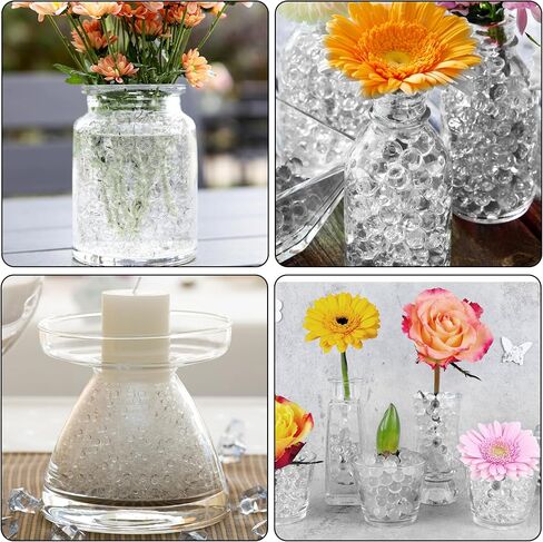 خرز جل مائي شفاف من بالونو، خرز حشو لمزهرية الزفاف، ترتيب الزهور، صناعة الشموع العائمة، زينة عيد الميلاد (80000 قطعة) in Kuwait