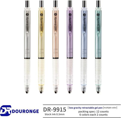 Gel Pens 12 PCS 0.5mm Office Desk Accessories, Nurse School Supplies, Aesthetic Fine Point Pen Cute Black Ink Pens, Smooth Writing Stationery, Journal Work Essentials for Women Men, Teen Girl Gifts in Saudi Arabia