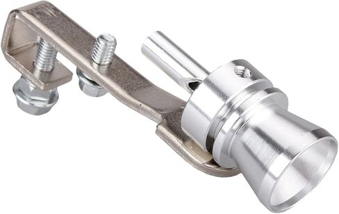 Dromedary Universal Color Chrome Size L Turbo Sound Noise Exhaust Muffler Pipe Whistle/Fake Blow off valve BOV Simulator Whistler in Saudi Arabia