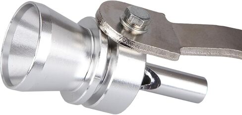 Dromedary Universal Color Chrome Size L Turbo Sound Noise Exhaust Muffler Pipe Whistle/Fake Blow off valve BOV Simulator Whistler in Saudi Arabia