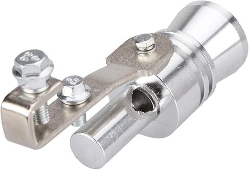 Dromedary Universal Color Chrome Size L Turbo Sound Noise Exhaust Muffler Pipe Whistle/Fake Blow off valve BOV Simulator Whistler in Saudi Arabia