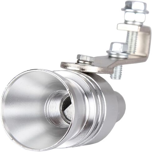 Dromedary Universal Color Chrome Size L Turbo Sound Noise Exhaust Muffler Pipe Whistle/Fake Blow off valve BOV Simulator Whistler in Saudi Arabia