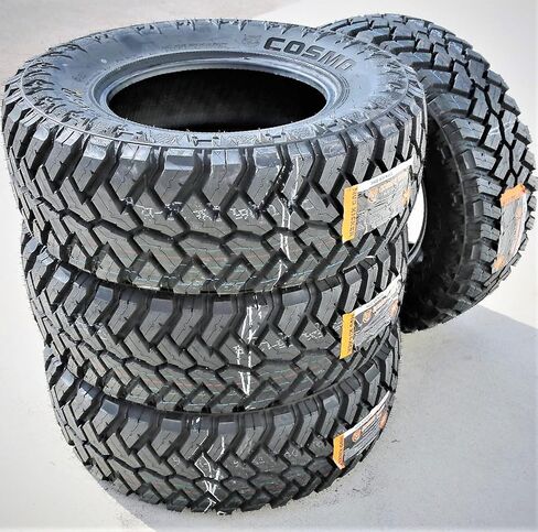 Cosmo Mud Kicker M/T Mud Off-Road Light Truck Radial Tire-35X12.50R20LT 35X12.50X20 35X12.50-20 125Q نطاق التحميل F LRF 12 طبقة BSW جدار جانبي أسود in Kuwait