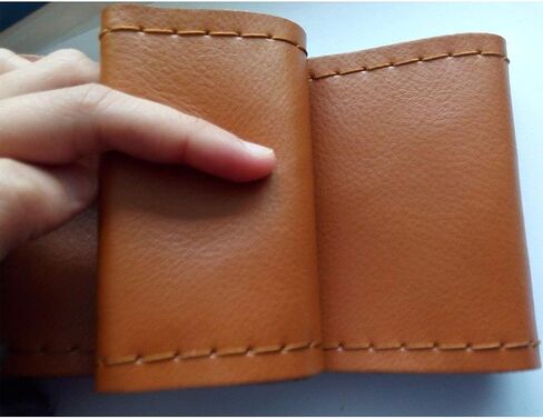 Genuine Leather Car Steering Wheel Cover,Universal Fit 13-15 inch Car Truck Steering Wheel Cover,Leather Steering Wheel Cover Lace Up, Stitch On Wrap, DIY Stitch w/Needle Thread in Saudi Arabia
