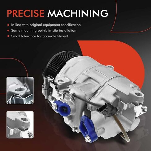 A-Premium Air Conditioner AC Compressor with Clutch Compatible with BMW 3-Series 335i X5 435i 535i 640i 740i GT xDrive Gran Coupe X6 M2 M235i M3 M4 in Saudi Arabia