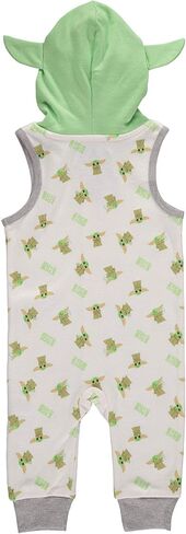 STAR WARS Baby Boy Baby Yoda Romper with Hooded Jumpsuit in Saudi Arabia