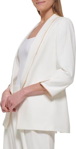 DKNY Shawl Collar Piped Open Blazer in Saudi Arabia