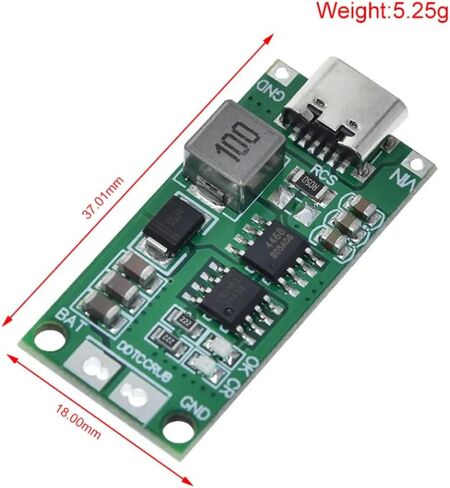ANMBEST 2 قطعة 3S 2A Type-C إلى 12.6 فولت تعزيز خطوة يبو بوليمر شاحن ليثيوم أيون 11.1 فولت 18650 بطارية ليثيوم لتقوم بها بنفسك الإلكترونية in Kuwait