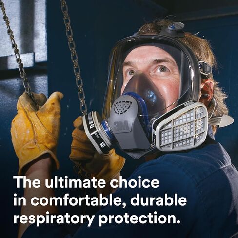 3M Ultimate FX جهاز تنفس كامل الوجه قابل لإعادة الاستخدام FF-402، قالب، طلاء، صنفرة، مواد كيميائية، غازات، غبار in Kuwait